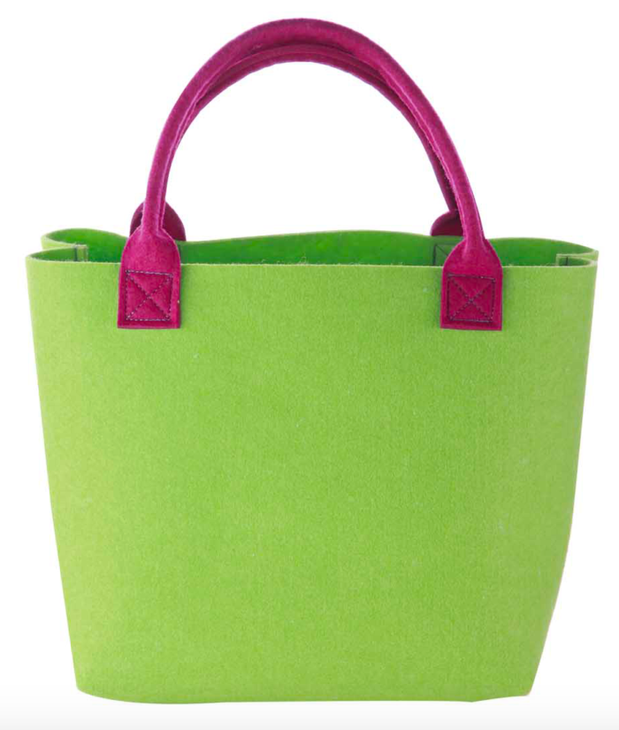 BORSA BICOLORE IN FELTRO