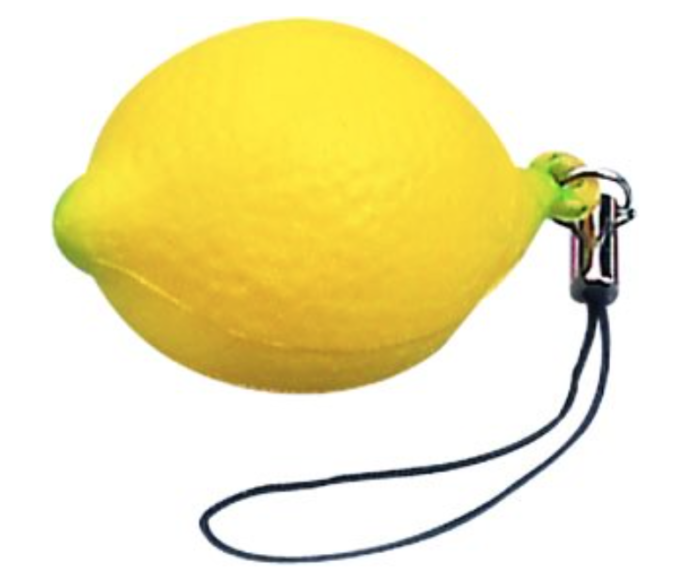 ANTISTRESS A FORMA DI LIMONE CON LACCETTO