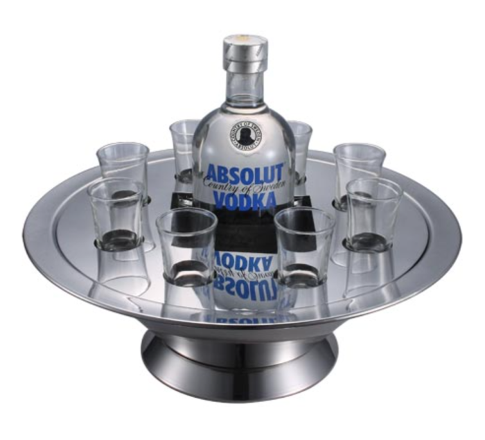GLACETTE vodka con 8 bicchierini
