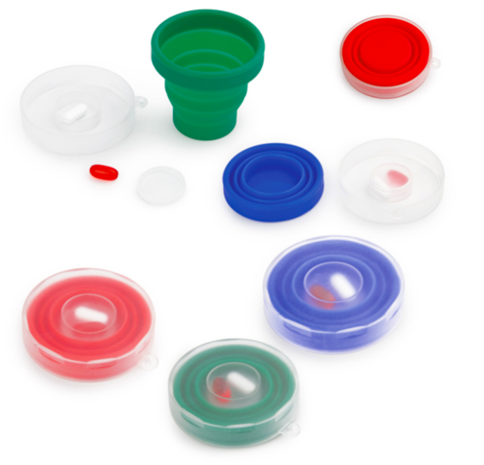 BICCHIERE PIEGHEVOLE IN SILICONE