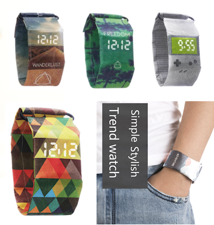OROLOGIO DIGITALE IN TYVEK