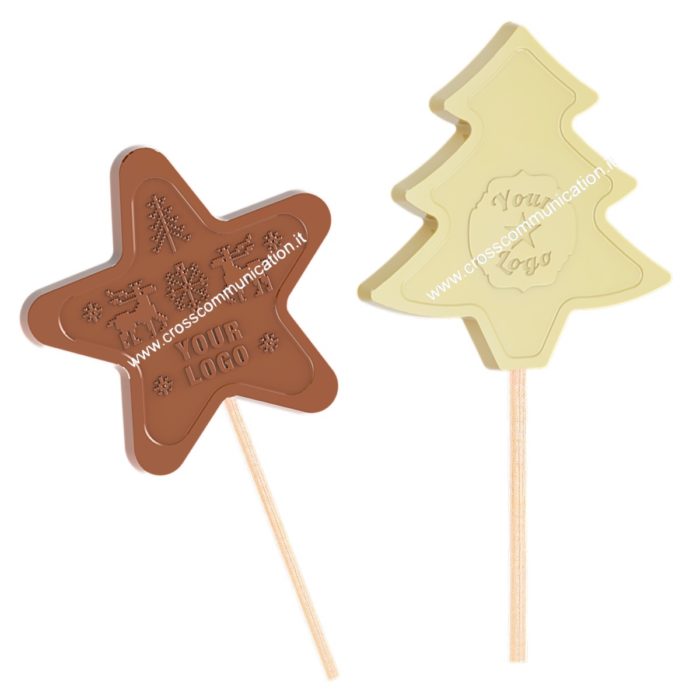Lecca lecca "CHRISTMAS" al cioccolato