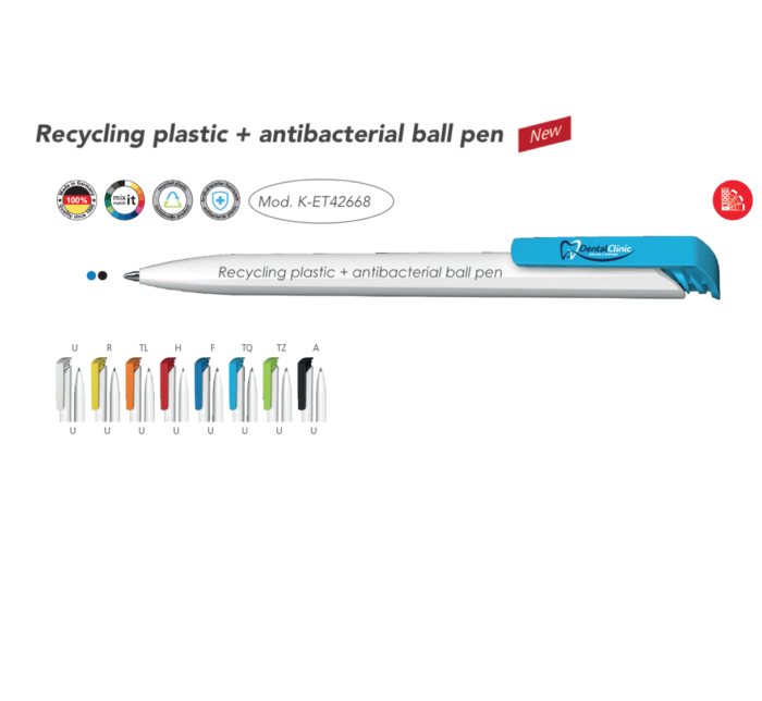 PENNA ANTIBATTERICA IN PLASTICA RICICLATA - immagine 3