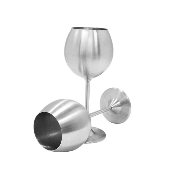 CALICE DA VINO IN ACCIAIO INOX - immagine 3