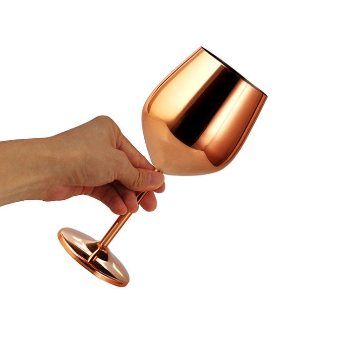 CALICE DA VINO IN ACCIAIO INOX - immagine 4