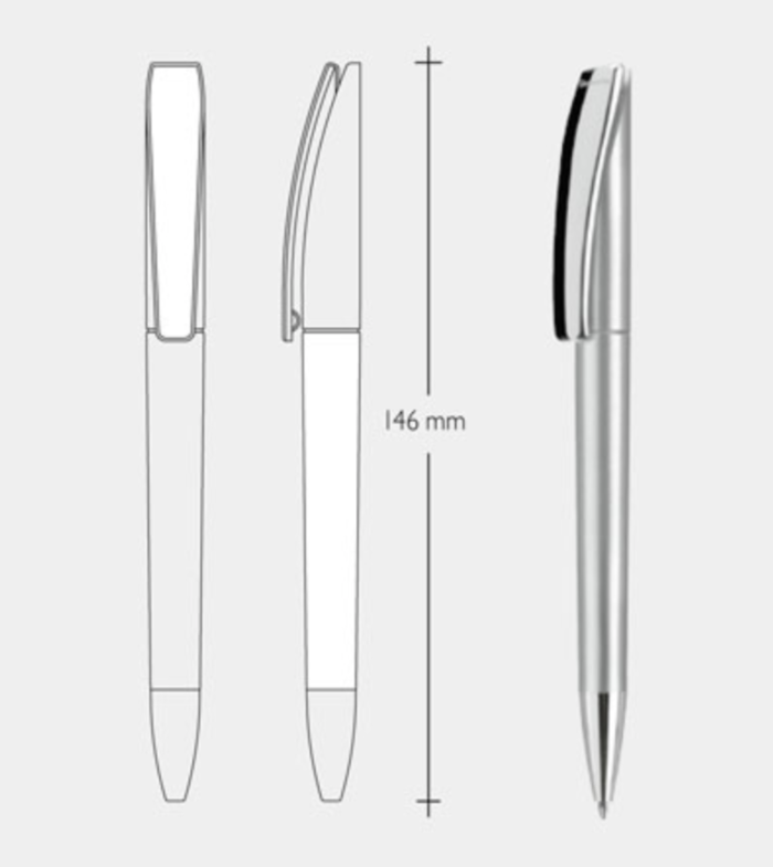 PENNA A SFERA TWIST - Made in EU - immagine 3