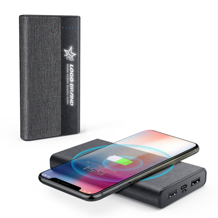 POWER BANK WIRELESS E LIGHT UP LOGO - immagine 2
